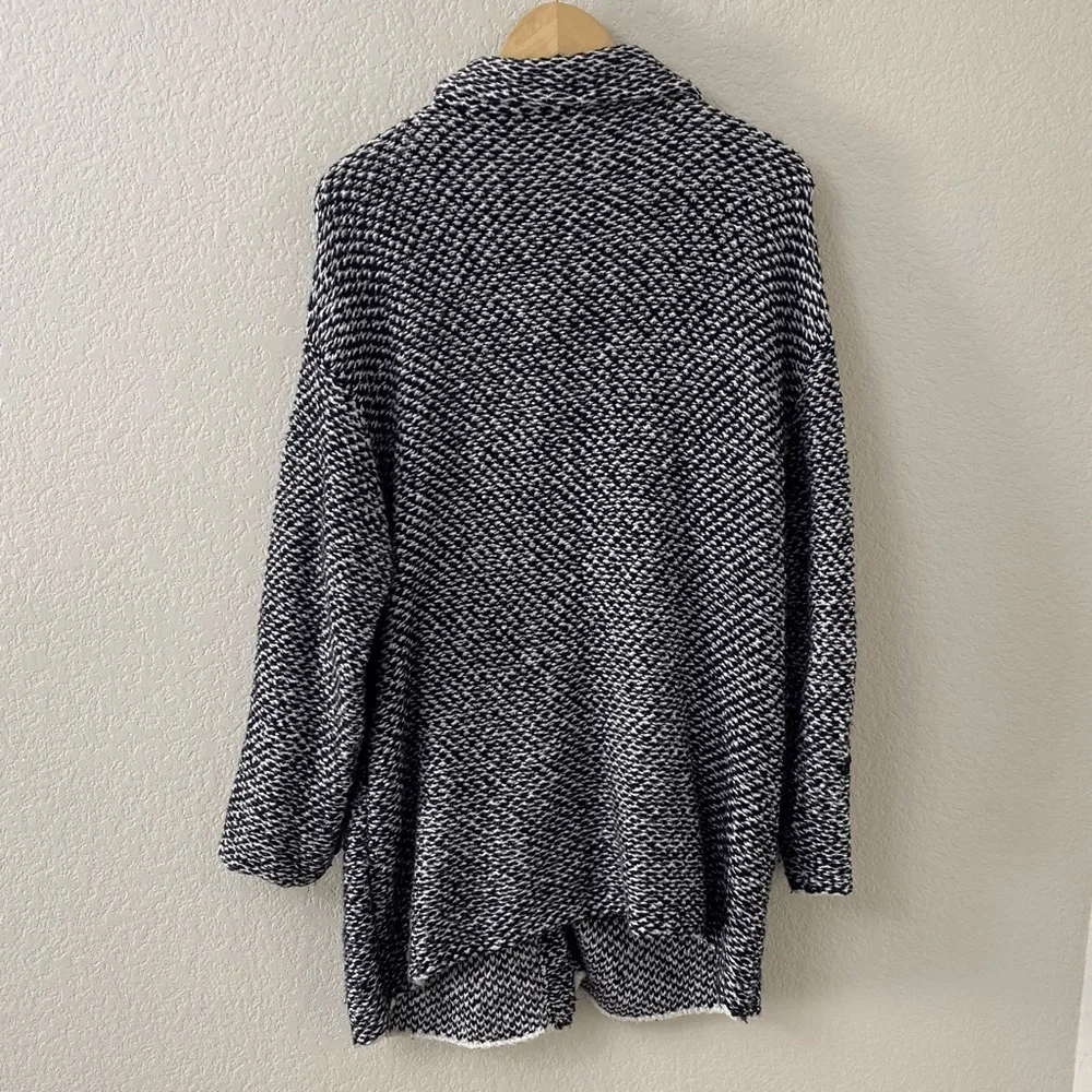 Eileen Fisher Jacquard Cardigan Jacket Size Medium Organic Cotton Twist - Picture 5 of 7